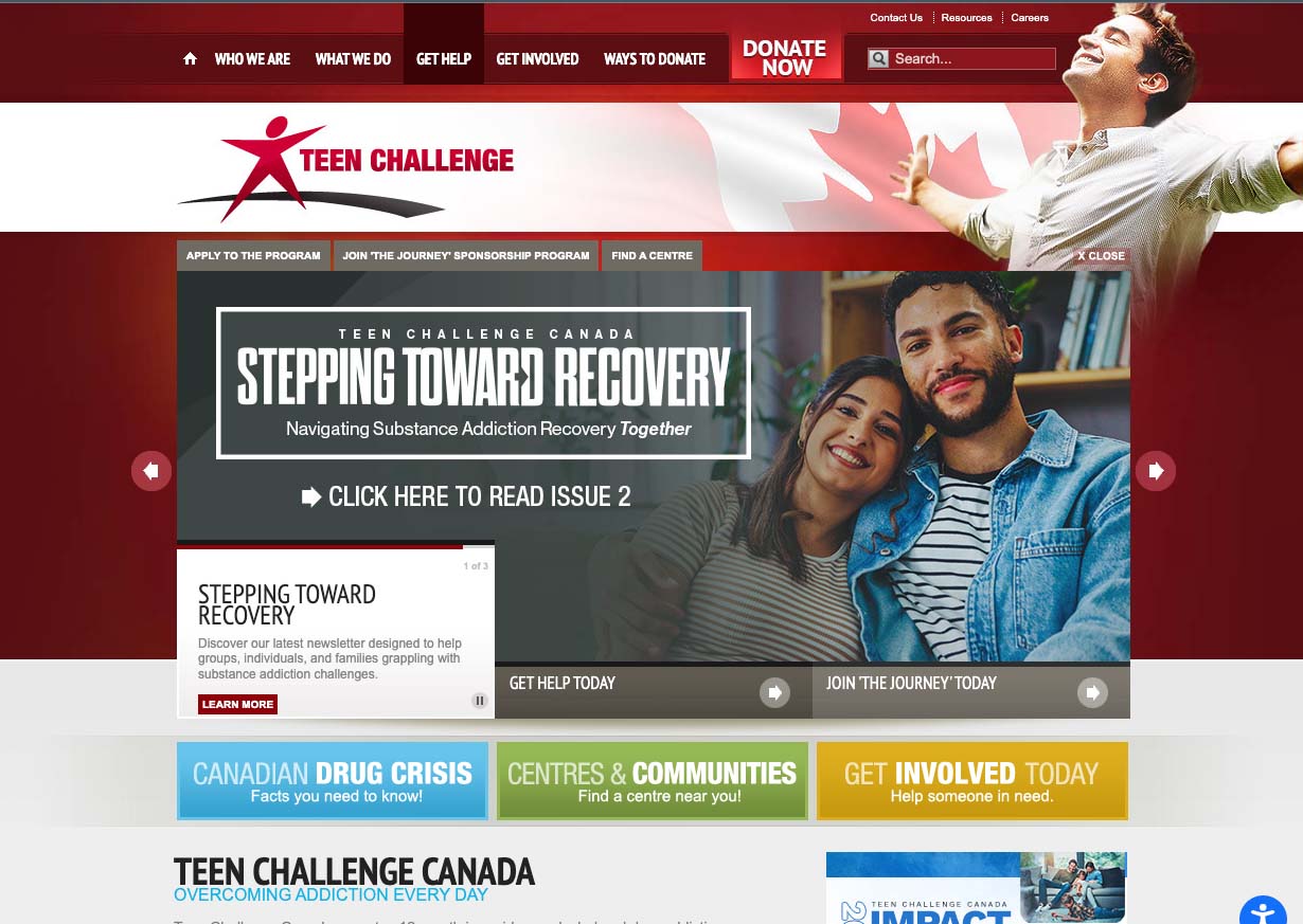 Teen Challenge Canada website